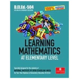 NIOS DELED 504: Learning Mathematics at Elementary Level book in English Medium