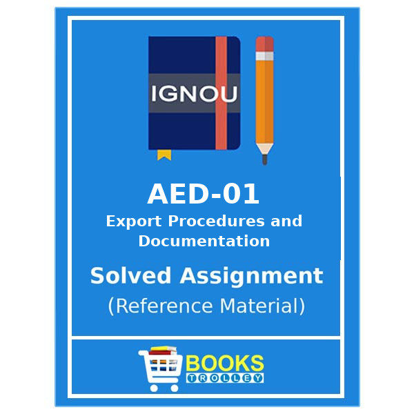 IGNOU AED 1 Solved Assignment in English Medium