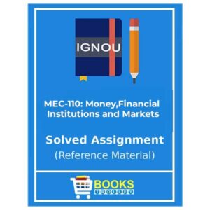 MEC 110 IGNOU Solved Assignment