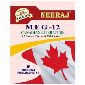 IGNOU MEG 12 Book (Canadian Literature)