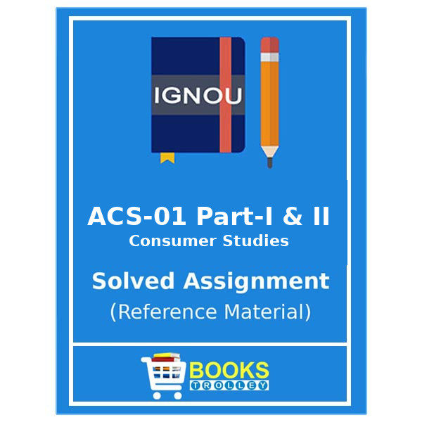 IGNOU ACS 1 Solved Assignment in English Medium