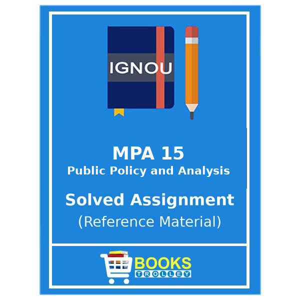 IGNOU MPA 15 Solved Assignment in English Medium