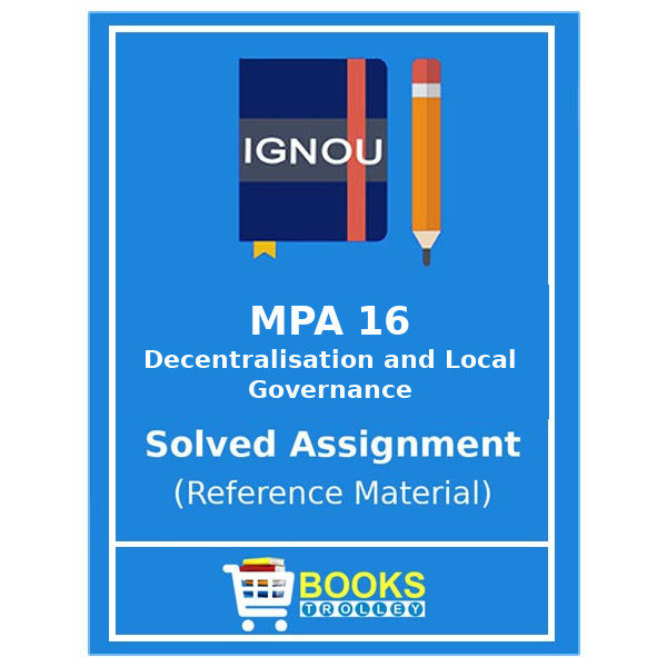 Ignou MA Public Administration Assignments