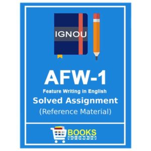 IGNOU AFW 1 Solved Assignment