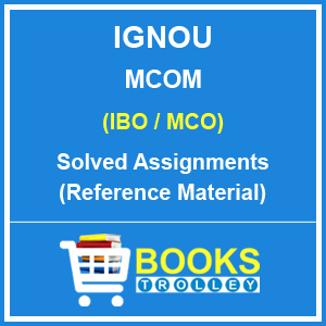 IGNOU MCOM Solved assignments in English Medium