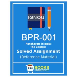 IGNOU BPR 1 Solved Assignment