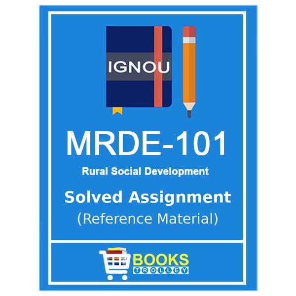 IGNOU MRDE 101 Solved Assignment (PGDRD)