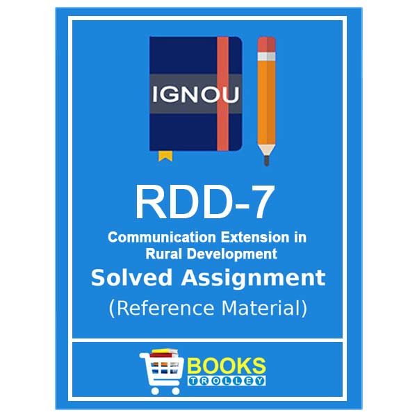 IGNOU RDD 7 Solved Assignment (PGDRD)