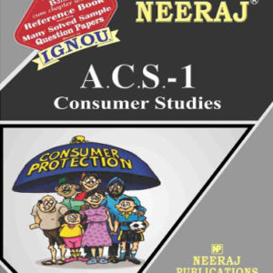 IGNOU ACS 1 Book In English Medium