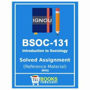 IGNOU BSOC 131 Solved Assignment