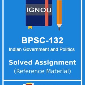 IGNOU BPSC 132 Solved Assignment