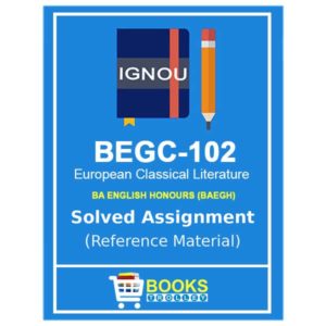 IGNOU BEGC 102 Solved Assignment