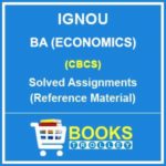 IGNOU BA Economics Hons. Solved Assignments