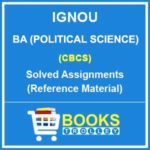 IGNOU BA Political Science (Hons.) Solved Assignments