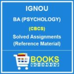 IGNOU BA Psychology Hons. Solved Assignment