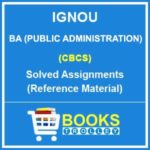 IGNOU BA Public Administration Solved Assignment