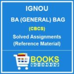 IGNOU BAG Solved Assignments