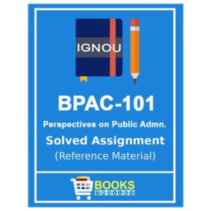 IGNOU BPAC 101 Solved Assignment