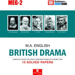 IGNOU MEG 2 Book (British Drama) by Straight Forward