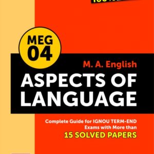 IGNOU MEG 4 Book (Aspect of Language) by Straight Forward