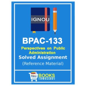 IGNOU BPAC 133 Solved Assignment