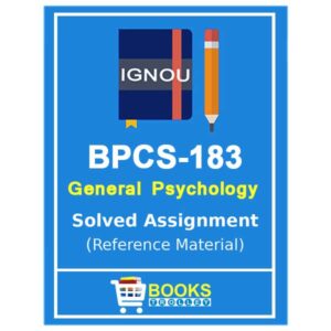 IGNOU BPCS 183 Solved Assignment