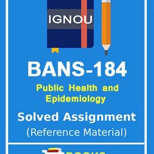 IGNOU BANS 184 Solved Assignment