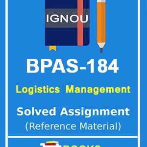 IGNOU BPAS 184 Solved Assignment
