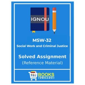 IGNOU MSW 32 Solved Assignment