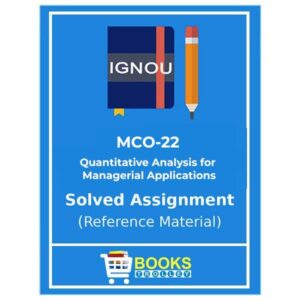 IGNOU MCO 22 Solved Assignment
